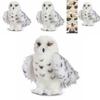 Adorable Wizard Snowy Owl Plush Toy Soft Stuffed Doll For Kids Christmas Gift