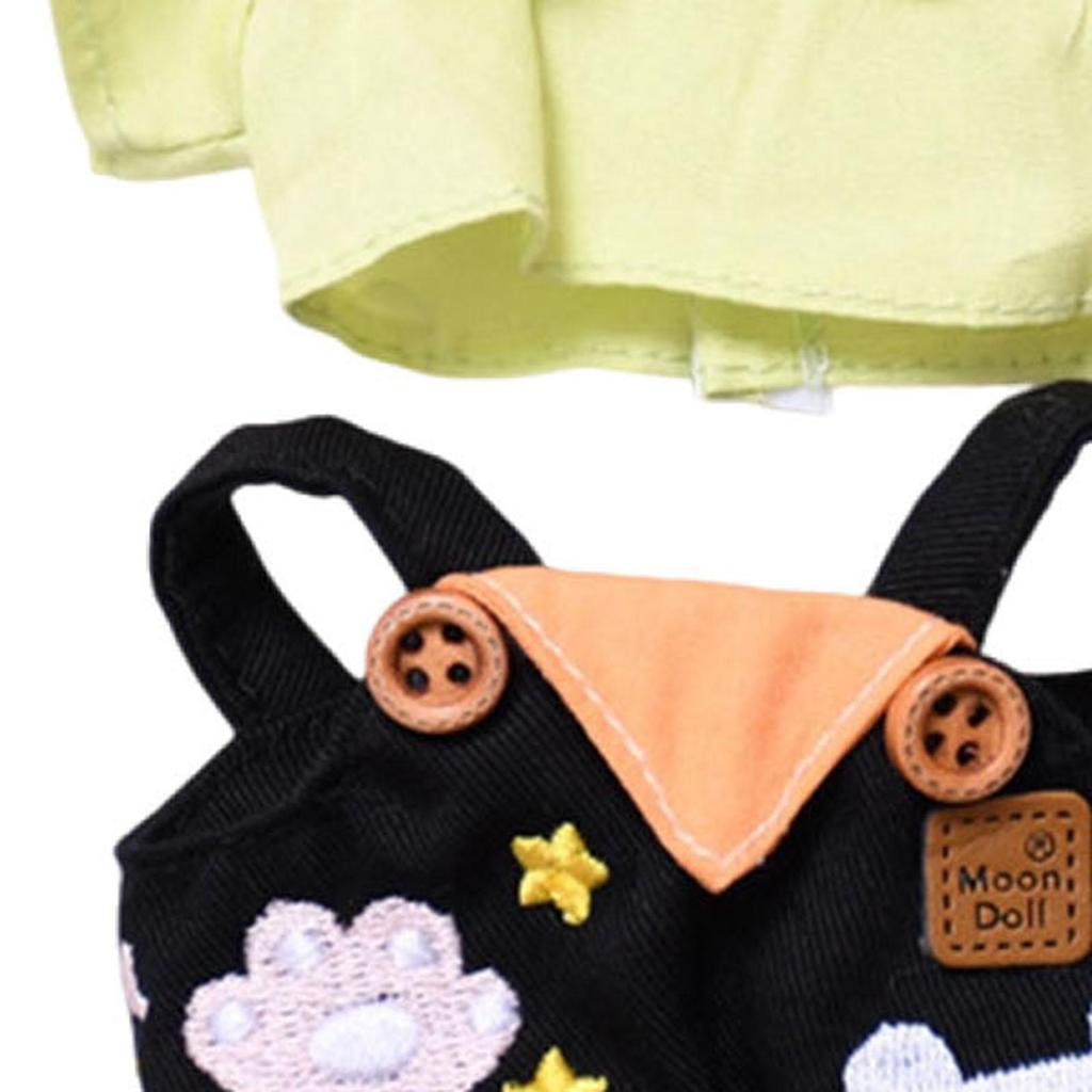 17cm Mini Doll Clothes Set Daily Wear Shirt and Overall Pants for 15cm and 17cm All Doll DIY Supplies Party Favor Kids Toy