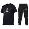 Herren Freizeit Baumwoll T-Shirt Jogginghosen Set Sportliches Outfit Jugendliche Junge Erwachsene