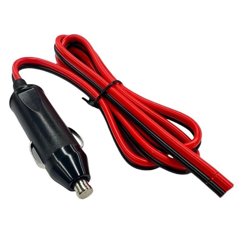 12V 24V Vehicle Auxiliary Outlet Male Head Power Cable with Open End Red and Black Wire for Car Accessories Use