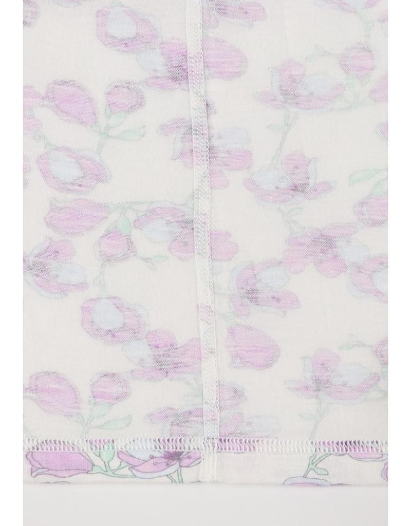 Wacoal Long Cotton Cool DNL311 PU LP [Easy Partner] Pajamas, 3/4 Sleeves, Pants, 100% (Main Body), Texture, Senior,