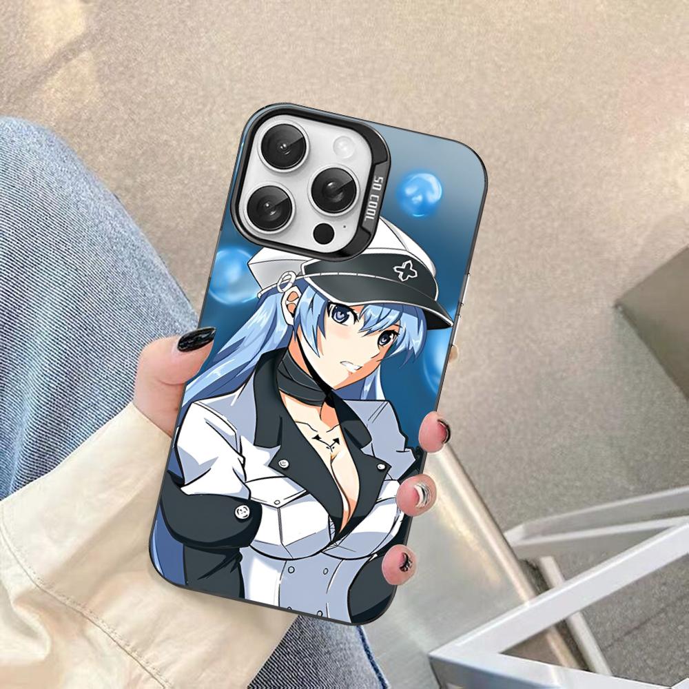 Akame Ga Kill Esdeath Phone Case For IPhone 16 15 14 13 12 11 Pro Max X XR XSMAX 8 7 Plus Matte Shockproof Back Cover