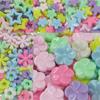 New DIY Beads Acrylic Hollow Out Loose Beads DIY Accessories Jewelry Beads Candy Color 10pcs Solid Color Colorful Flower Starfish  Beads