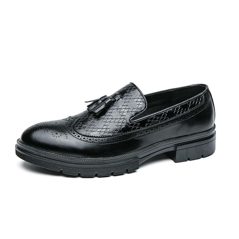 

Men s breathable casual Fashion Business Casual Formal Leather shoes Plus size Banquet Wedding Loafers Spring 38