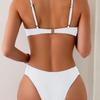 2026 Sexy Bikini Export Women's Separate Swimsuit Steel Support Pure Color Women's Dress