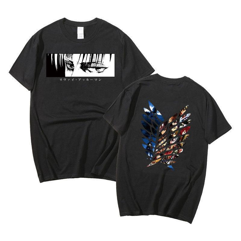 Japanese Anime T Shirt Scouting Legion Clothes Shingeki No Kyojin Tee Shirt Attack On Titan Giant Short-sleeve T-shir Unisex Women