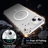 For iPhone 15 Case Compatible with MagSafe Small Wavy Edge PC + TPU Phone Cover