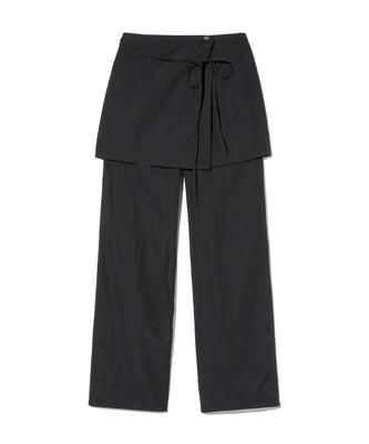 Malittepeulangsowajeobeo W Layered Skirt Pants Black