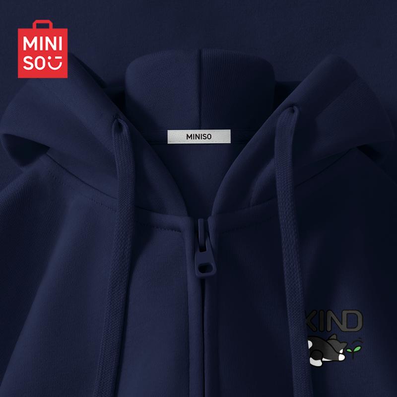 MINISO Men's Hooded Zip-Up Sweatshirt