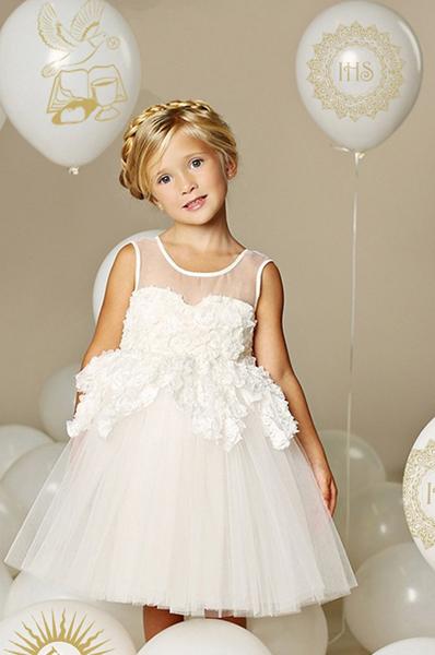 Balloons with Print "Communion White Mix" - 5 Pcs