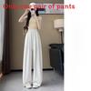 Summer Thin Polyester Wide Leg Pants For Women With Pockets For Casual Wear