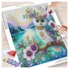Diamond Painting Cartoon Animal Owl Full Square/Round Mosaic Rainbow Flower 5D DIY Paintings For Interior