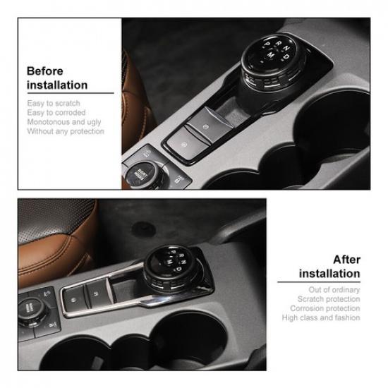 Chrome Center Control Gear Shift Panel Cover Trim ABS For Ford Bronco Sport 21+