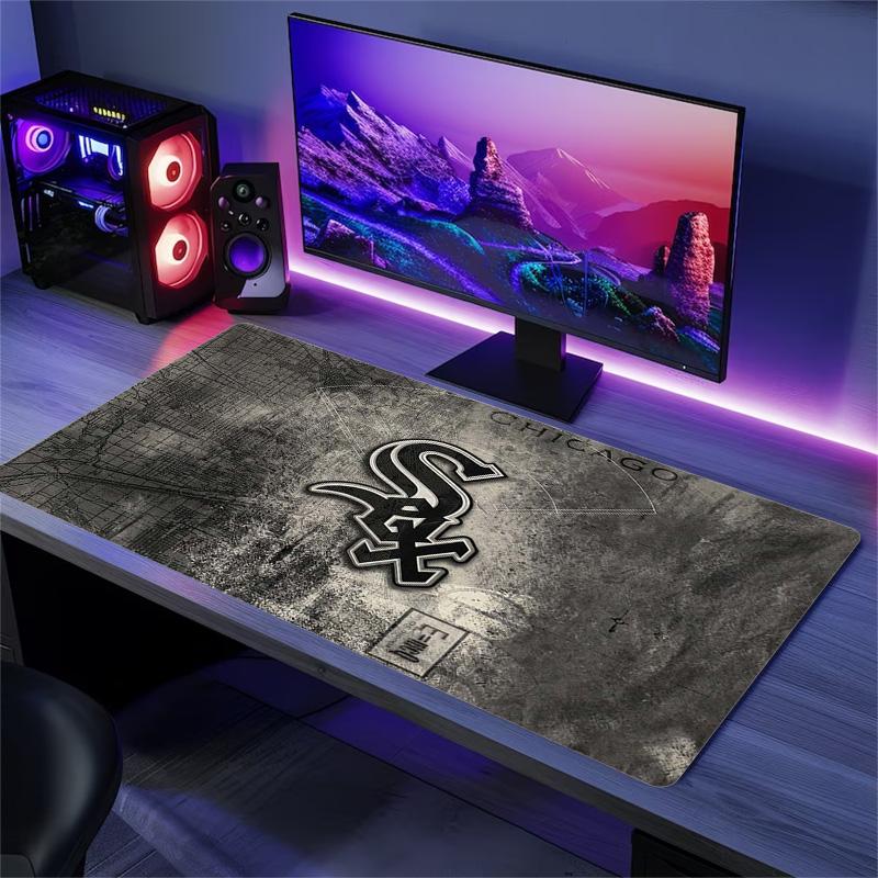 Chicago White Sox Color Mouse Pad Large Gaming Table Cushion Non-slip Laptop Tablet Big Mousepad XXL Mat Mini PC Playmat With Lock edge