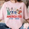 Vintage America 250 Duck Graphic Tshirt 17762026 USA Independence Day Tee Women Tshirts Unisex Casual Patriotic Short Sleeve Tops