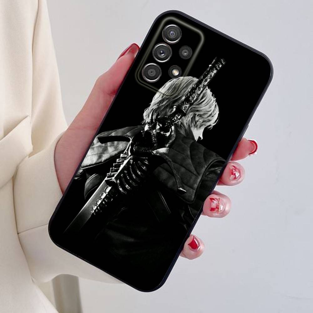 Dante D-Devil M-May Cry D-DMC2 Phone Case For Samsung S24,21,22,23,30,Ultra,20,Plus,Note,10,9,Black soft silicone case
