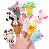 10 Stück/Set Fingerpuppen Mini-Tiere Pädagogische Hand Cartoon Tier Plüschpuppe Fingerpuppen Spielzeug Für Kinder Geschenke