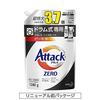 [large Capacity] Attack Zero Laundry Detergent Liquid Drum Type Refill 1280g  Approximately 3.7 Times the Amount