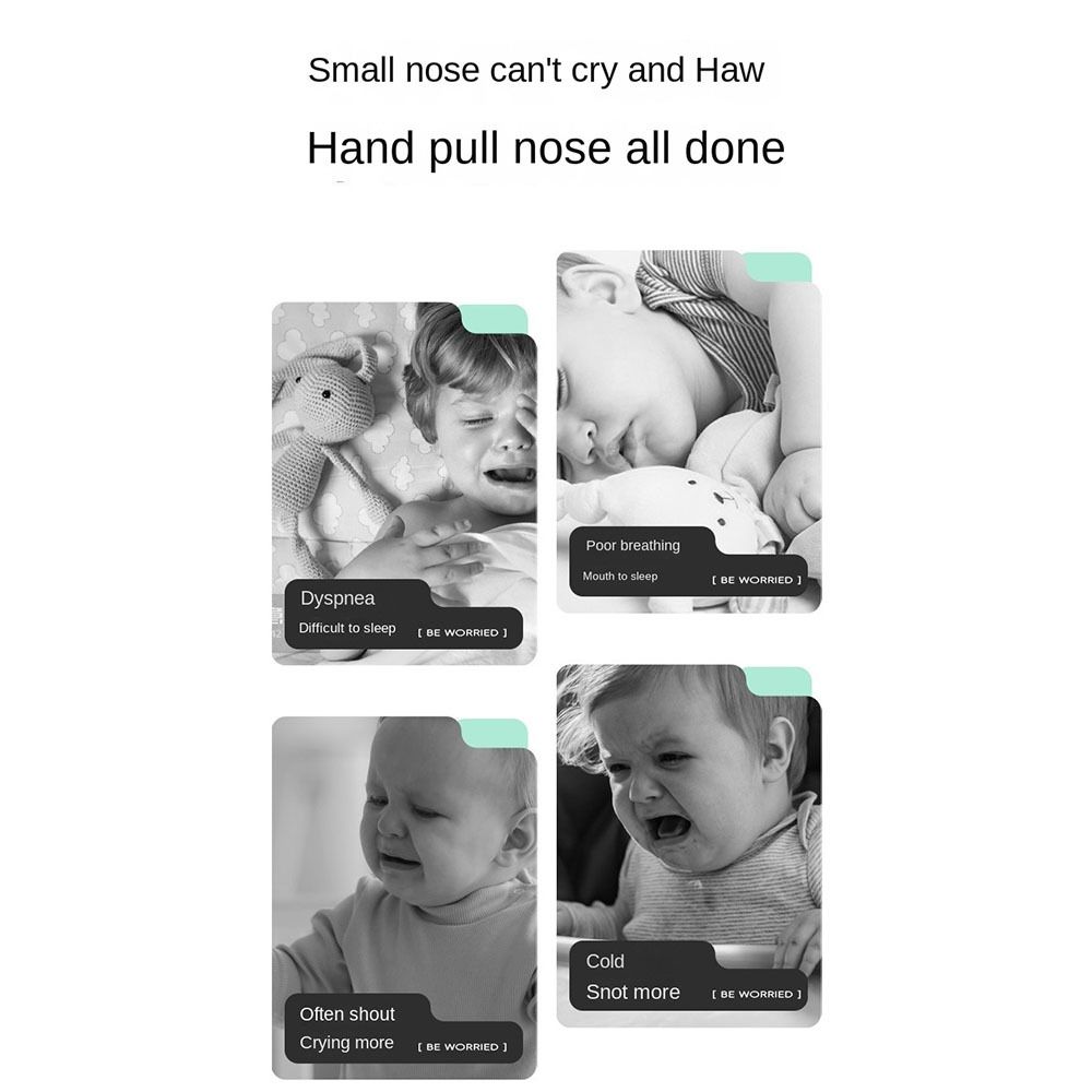 Silicone Head Children Nasal Aspirator Snot Vacuum Suction Nasal Wash  Baby Cleaning Care