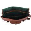 Vintage Art Messenger Shoulder Briefcase Laptop Bag Leather Men's Genuine Brown