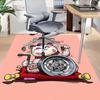 1pc LUCKY CAT Home Office, Durable Polyester Floor Mat with Easy, Office Decor, Urban Style, Nonslip Backing