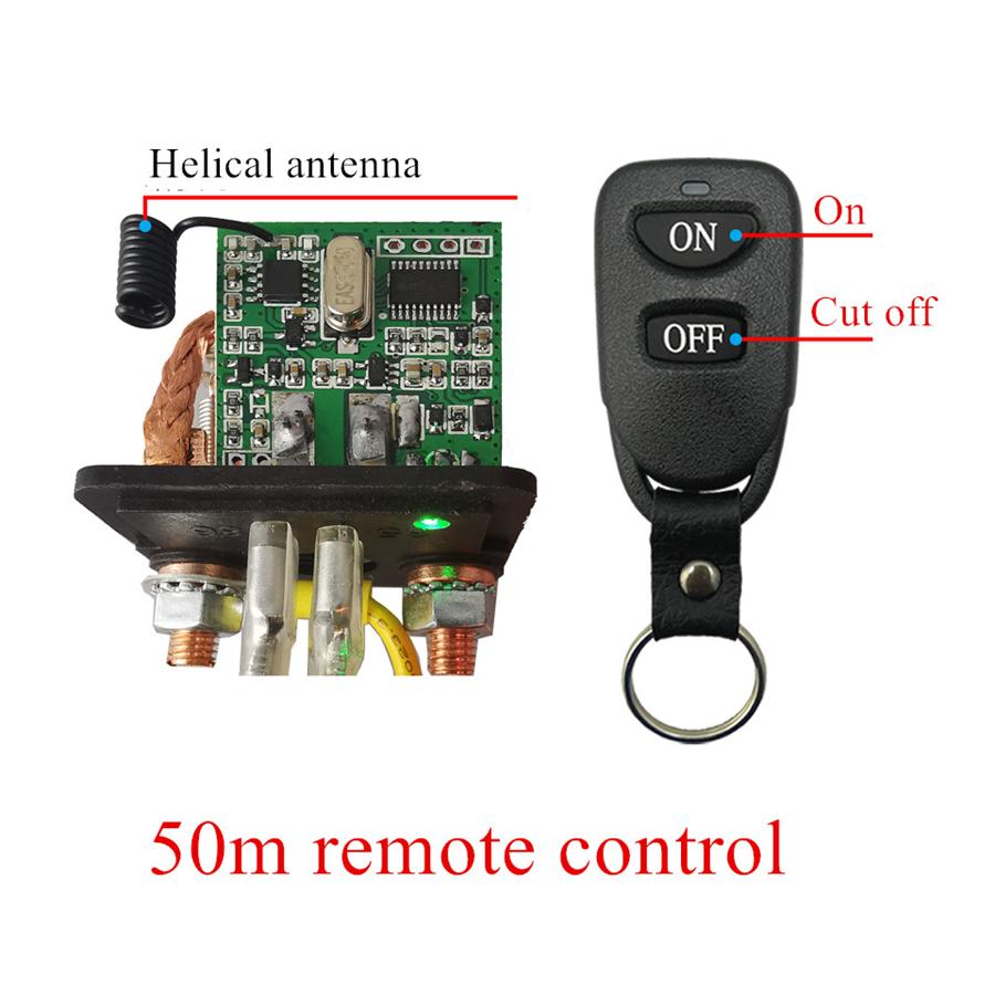 Wireless Remote Control Car Battery Disconnect Cut Off Isolator Master Switches