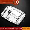 Thickened 304 Stainless Steel Divided Dinner Plate