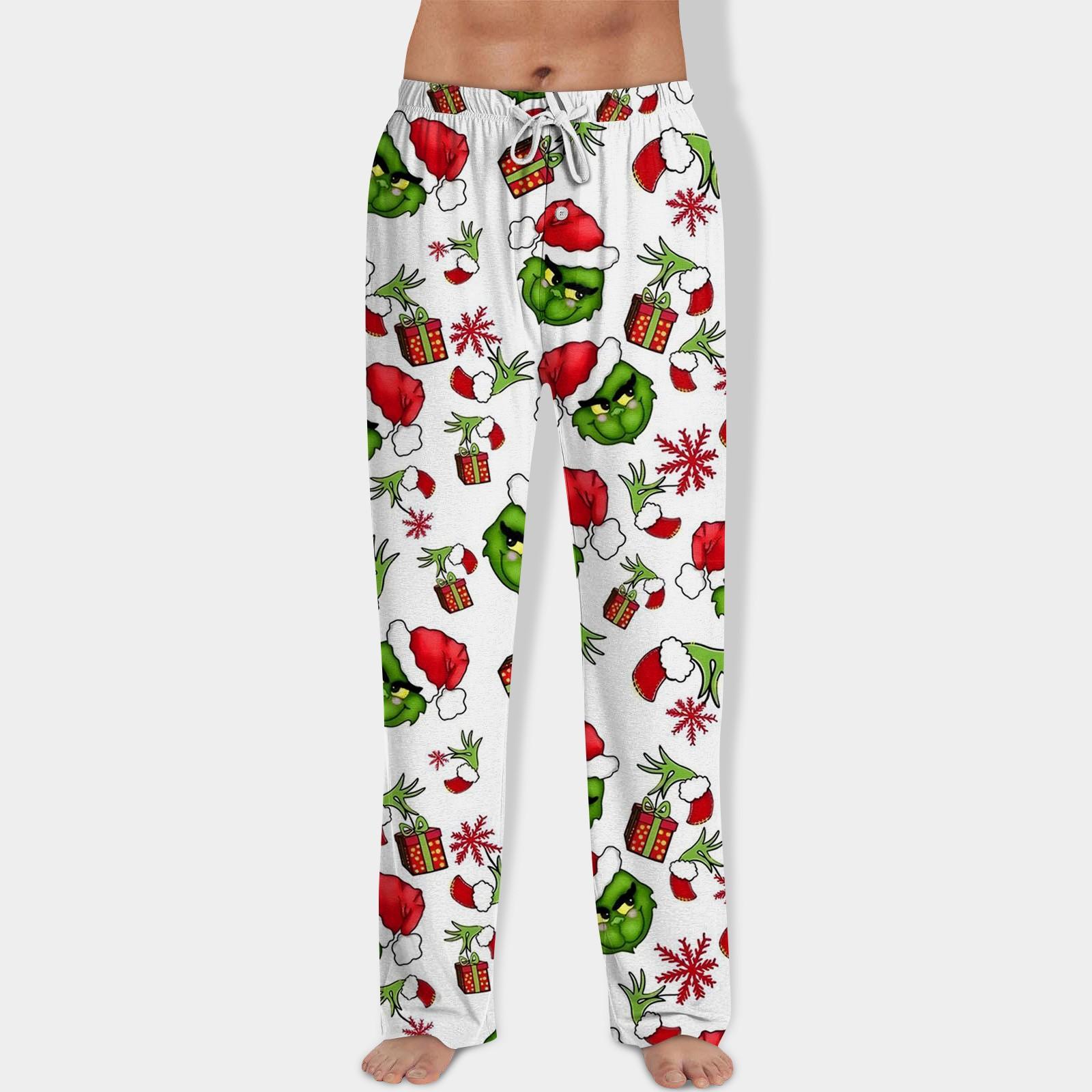 

Мужские домашние брюки с принтом Allover, пижамные брюки для сна, длинные брюки, пижамные брюки, брюки для йоги XL