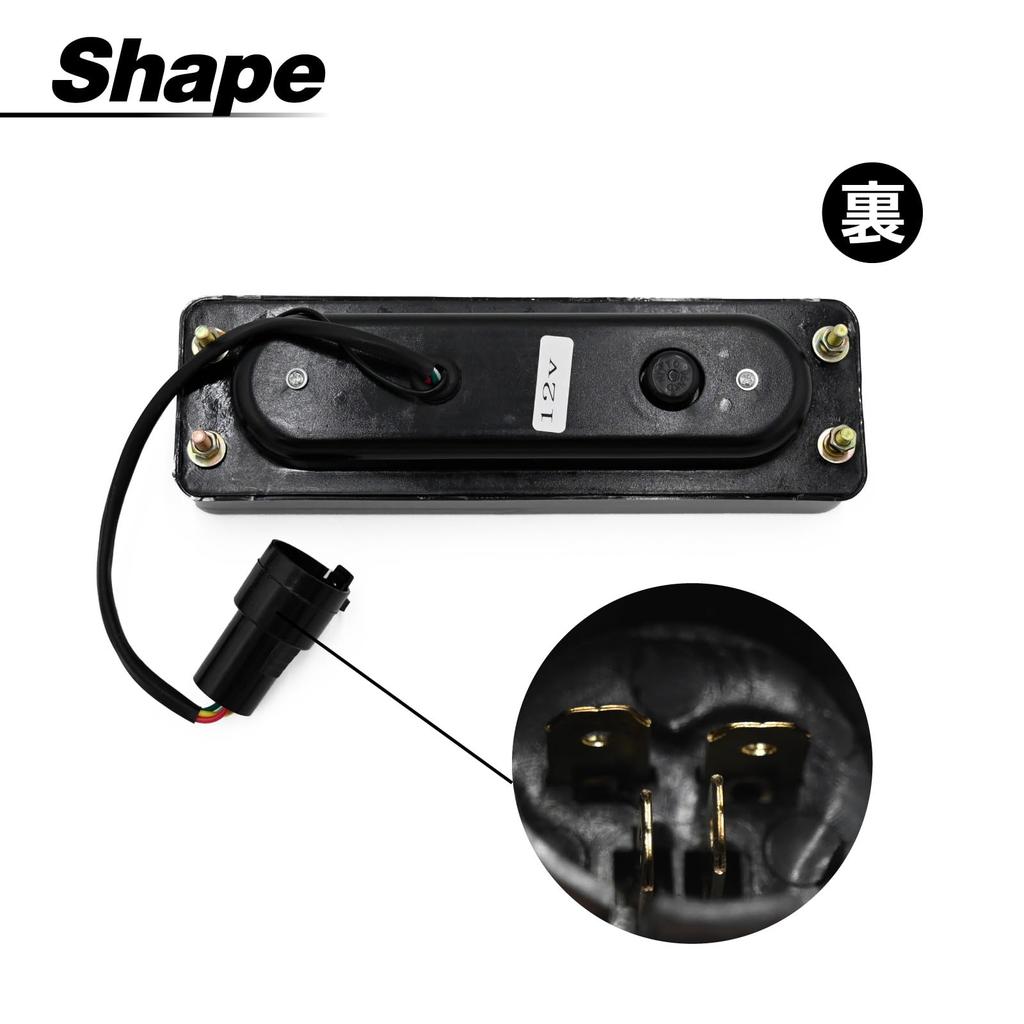 topsense Jimny JA11 12 JA22 JB31 SJ30 SJ40 Compatible Rear Pipe Bumper Smoked Full LED Tail Lights (Aftermarket)