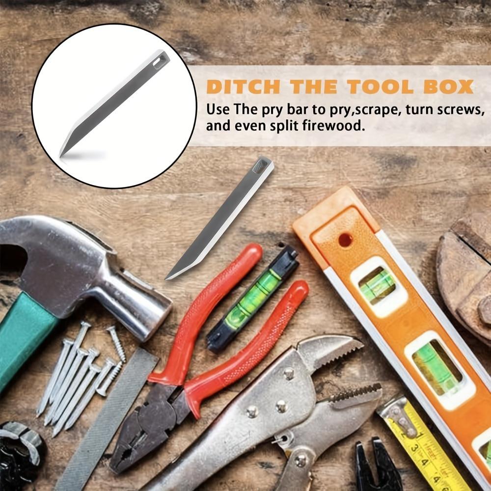 1 Stück Edelstahl tragbares Hochleistungs-Brecheisen Schlüsselanhänger multifunktionales Brecheisen Haushalt tragbares Brecheisen