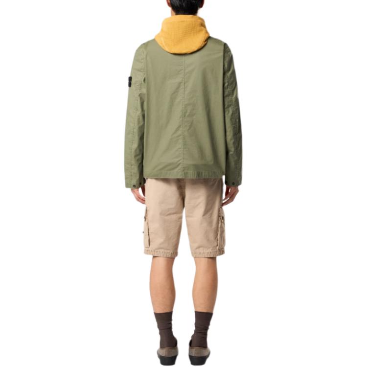 Stone Island Coach Logo Long Sleeve Jacket Men jackets L1S154100054S0290-V005G