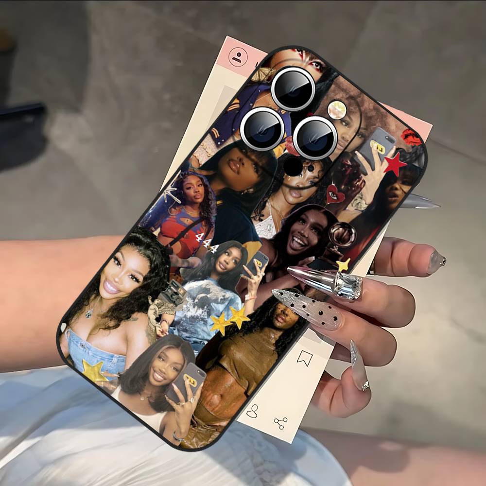 Singer SZA SOS Phone Case For IPhone 17 16 15 14 13 12 11 PRO MAX PLUS Mini TPU Soft To Skin-friendly Case