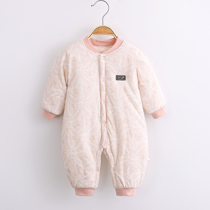 Thick, Quilted Cotton Baby Onesie for Autumn & Winter