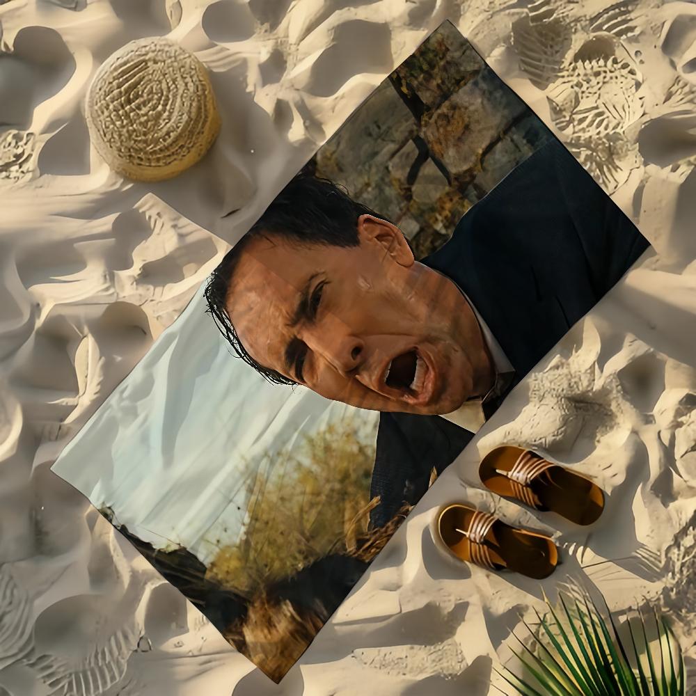 Actor N-Nicolas Cage Towel Yoga Gym Yoga Gym Lightweight Portable for Swimming Beach Travel Sports Accessories Sandproof