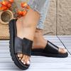 Plus-size Shoes, Thick-soled, Simple Design, Sandals, Slippers, Women's Shoes