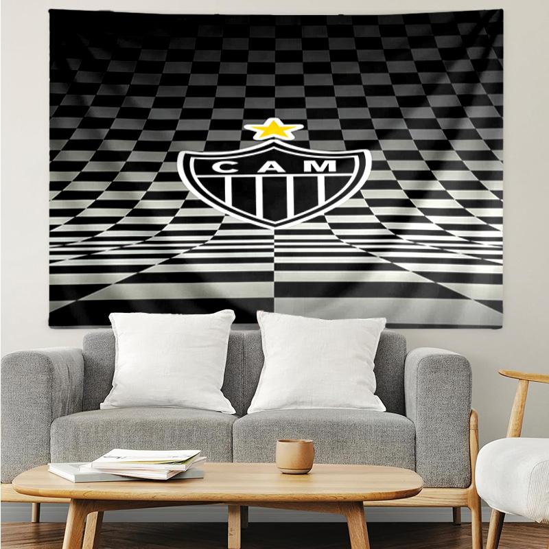 Black And White Stripes With Shield Printed Printed Tapestry, for Bedroom,Livingroom, dormitory, Large Wall Decor, Fabric Decor Fan Birthday Gifts