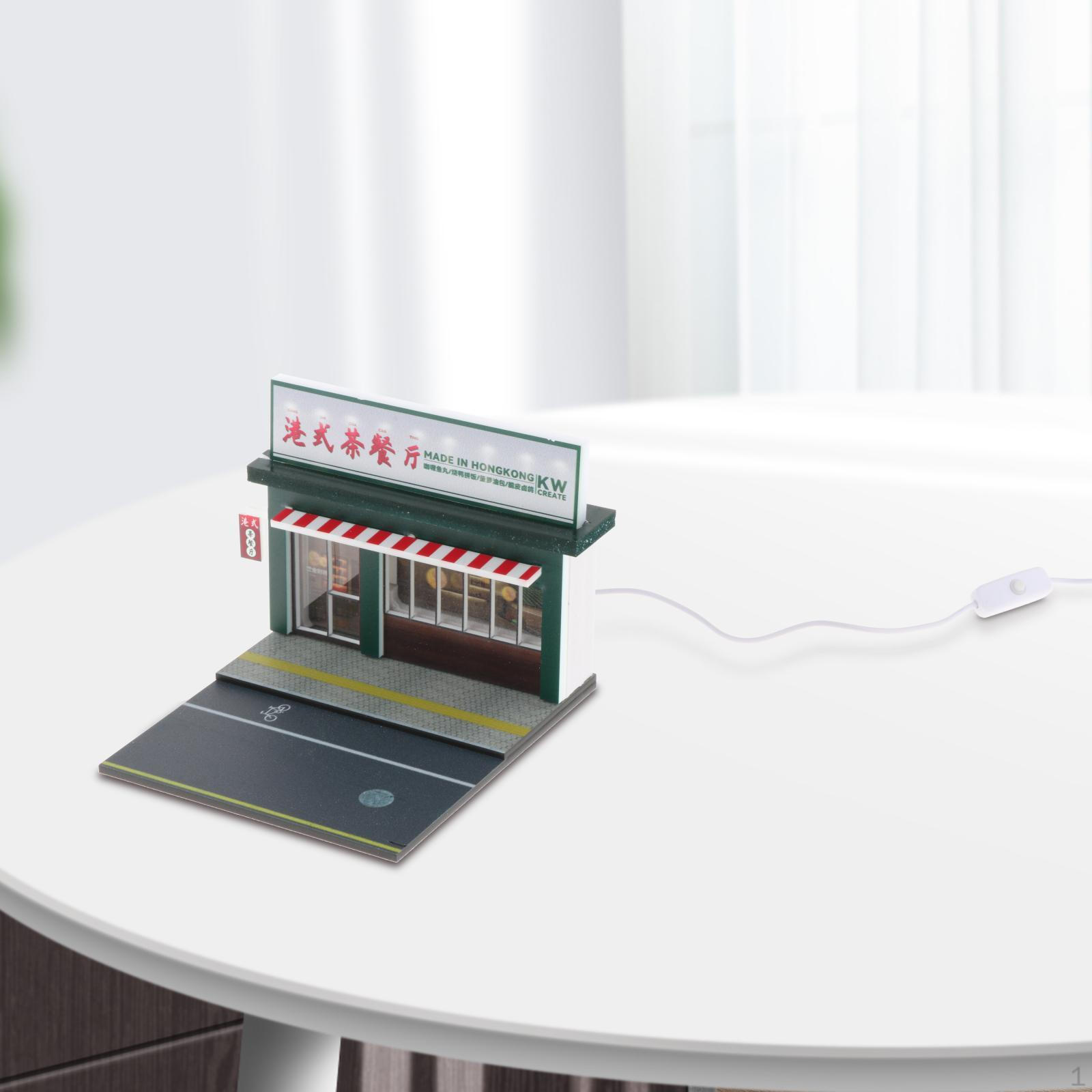 

1/64 Model Car Diorama Setup for Desktop Use And Gift Giving Tea restaurant