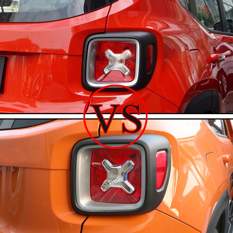 For Jeep Renegade 2015 2016 2017 Rear Light Back Lamp Cover Trim Decorative Sticker Car Styling Exterior Accessories