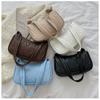 2023 Shoulder Bag PU Tote Bag Handbag for Girl Women Underarm Bag Fashion Solid Color Trendy Bag Versatile Armpit Bag