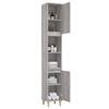 Bathroom Cabinet Gray Sonoma 30 X 30 X 190 Cm Particleboard