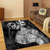 Gothic Skull Face Girl Horror Skull Carpet Rug for Bedroom Living Room Sofa Doormat Home Decor Carpets for Living Room Bedroom