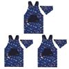 Back Cross Kids Apron Transportation Infrastructure for Car Society Set Boys Cool Kids Apron Triangle Scarf Set Kids Apron Kids