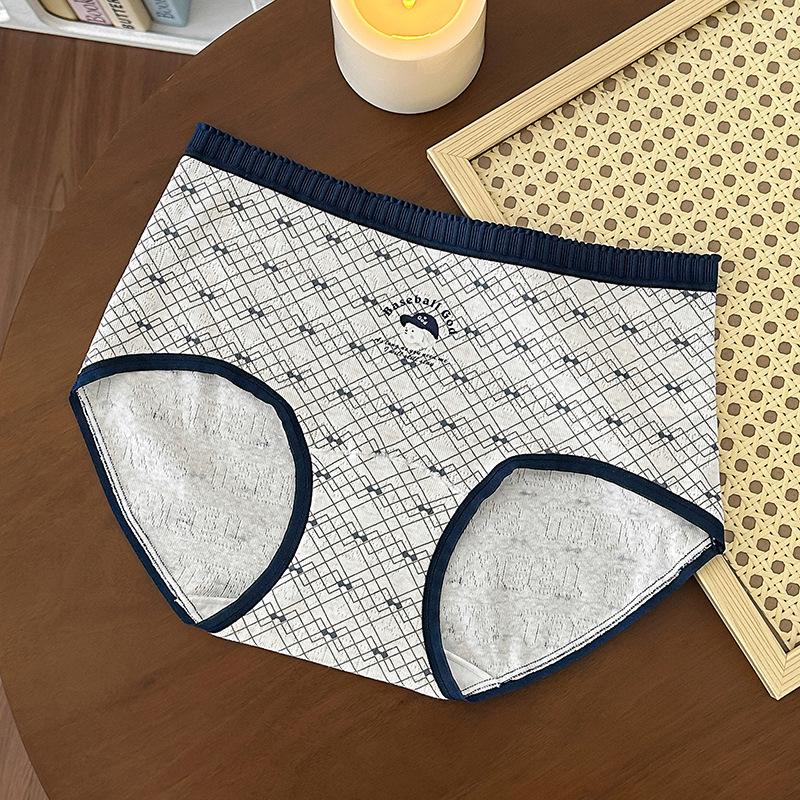 Girls  Mid-Rise Soft Cotton Jacquard Underwear with Antibacterial Crotch - Cute Puppy Design, Breathable & Skin-Friendly (10A) M (42.5-60 kg)