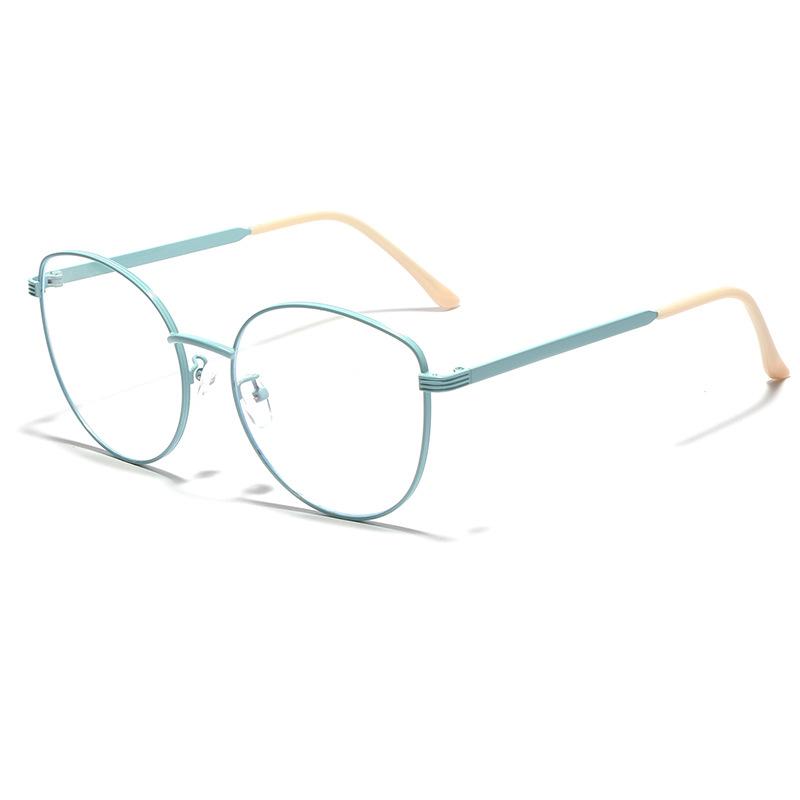 Cat'S Eye Retro Glasses, Sexy Face-Covering Glasses, Women'S Large-Frame Flat Glasses, Men'S