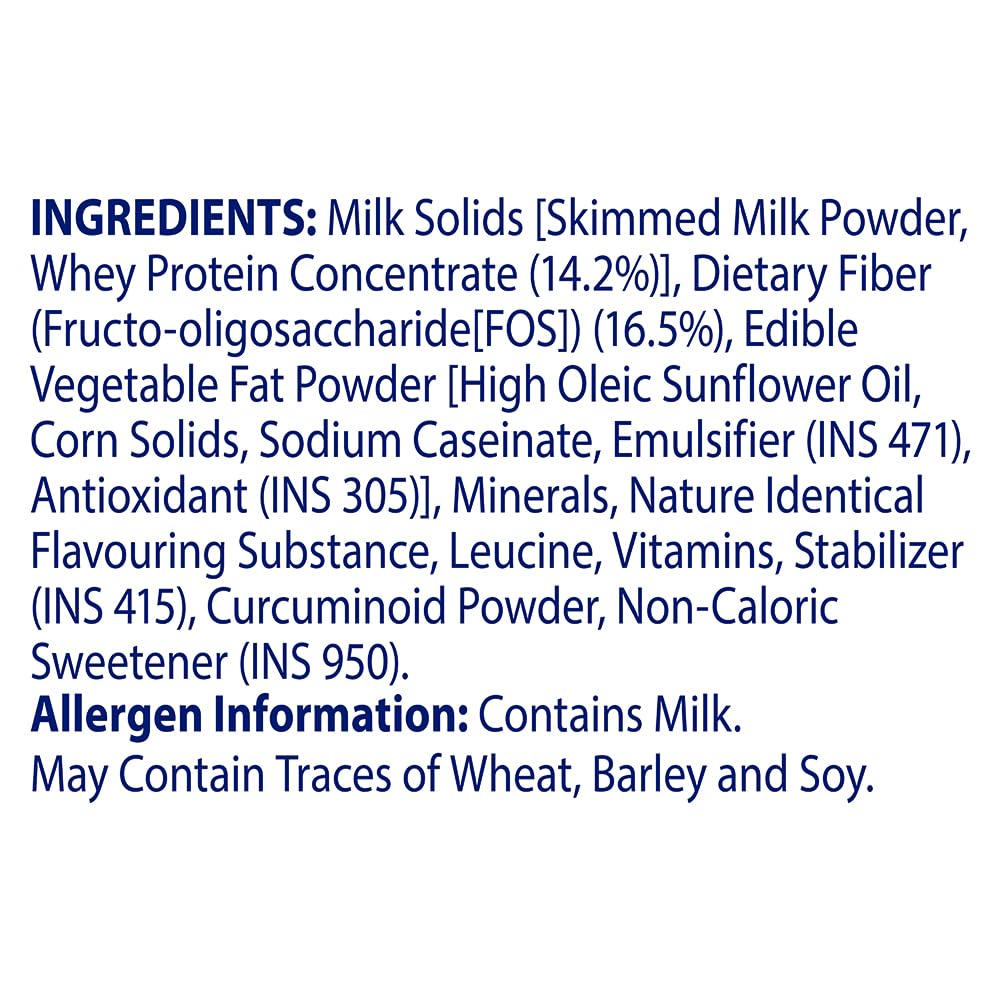 Horlicks Strength Plus Vanilla Powder 350g High Protein High Fibre Balanced Nutrition for Adults