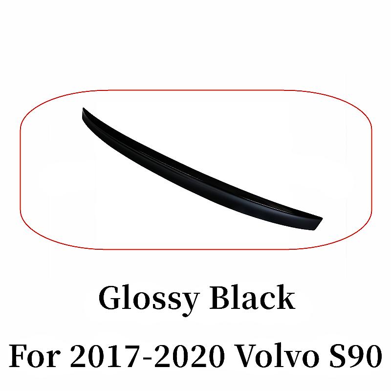 For Volvo For Volvo S90 T5 2017 2018 2019 2020 Black Carbon Rear Trunk Lid Ducktail Lip Spoiler Wings Car Exterior Tuning Access