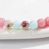 Handmade Natural Shoushan Stone & Red Jade Bracelet: Simple, Elegant Design for Cultural and Creative Style