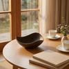 Serving Bowl Candy Snack Tray Imitation Wood Grain Fruit Dried Plate for Sandwich