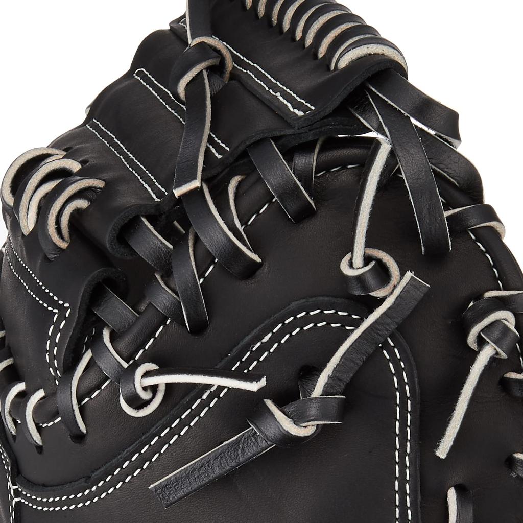 ZETT Winning Road Softball Black BRCB33312 Catcher's Mitt, Right-Handed Throw, (1900),