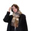 Scarf New imitation cashmere color plaid scarf female Korean version autumn and winter plaid scarf fringed shawl scarf